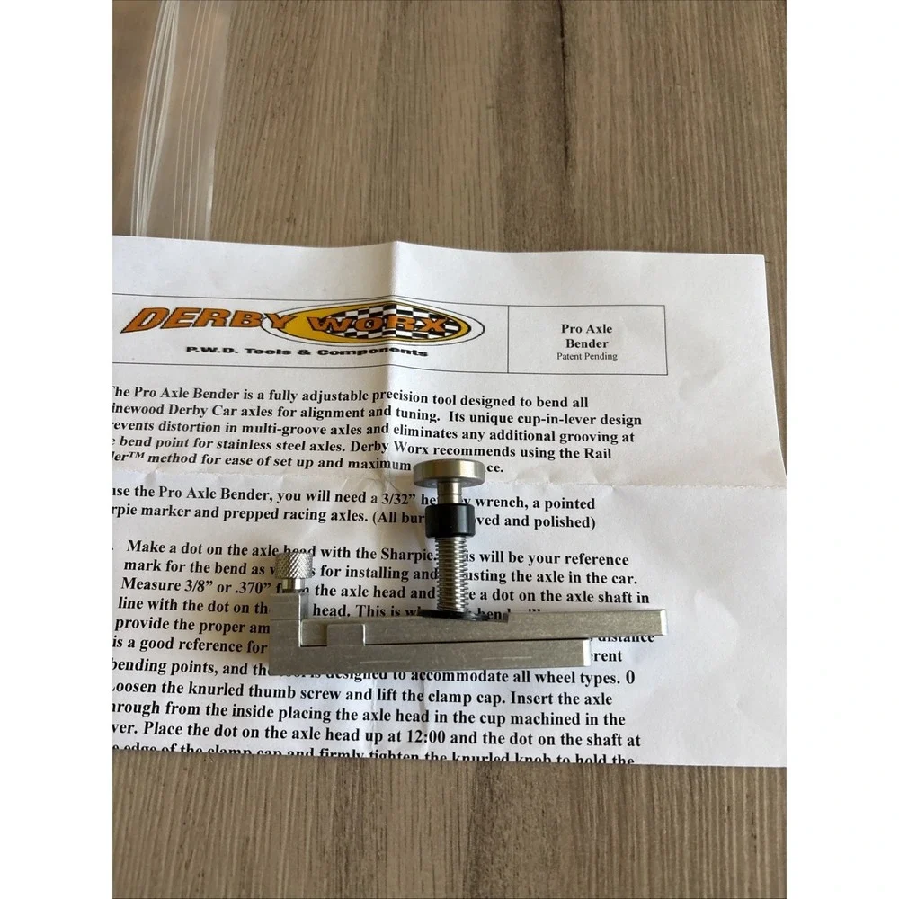 DERBY WORX INC Pro Axle Bender‎ DWXAB01 Pinewood Derby